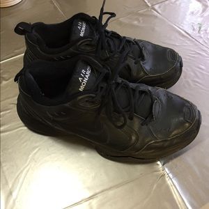 Nike Air Monarch walking shoes.