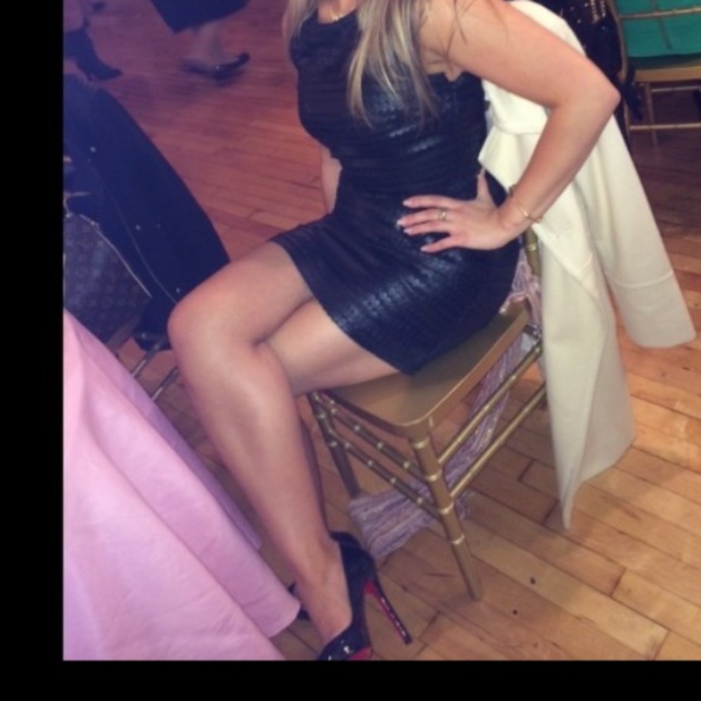 Faux leather dress ❤️