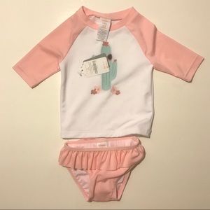 Gymboree Catus Rashguard Set girls (6-12 mos)NWT