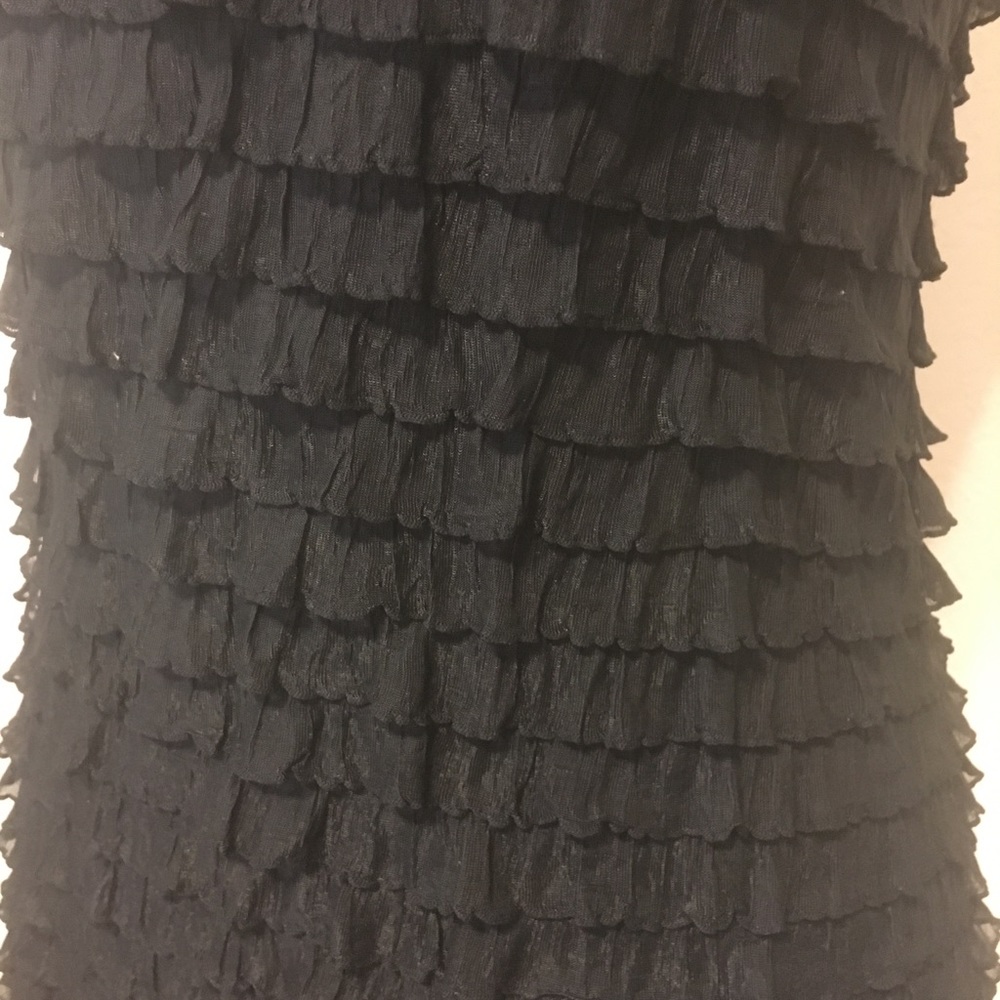 Studio Y black Ruffle tank - Picture 2 of 5