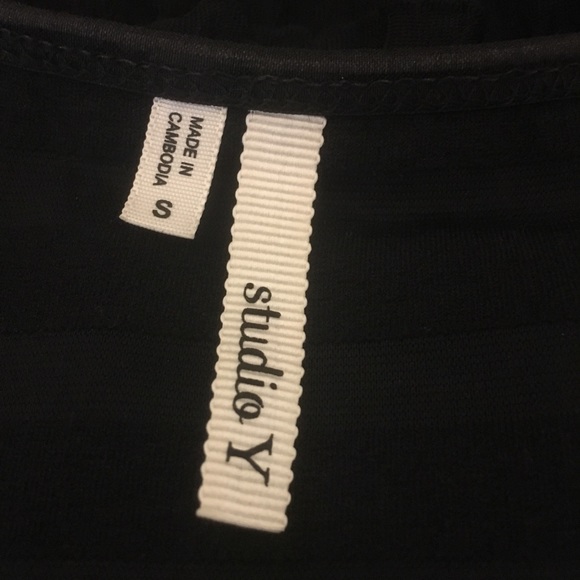 Studio Y black Ruffle tank - Picture 5 of 5