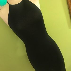 Halter black Bodycon Dress
