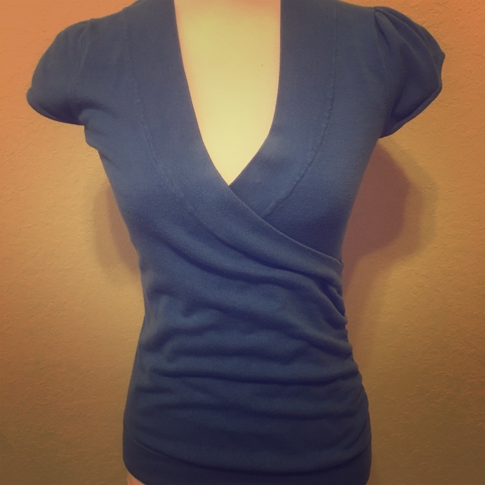 Maurice’s blue wrap top