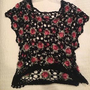 Crochet floral Top