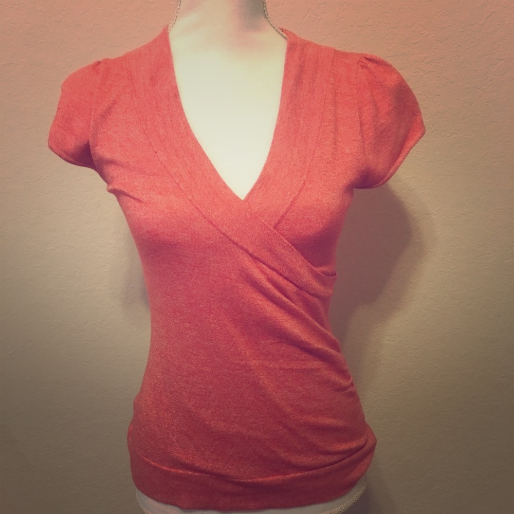 Maurice’s coral wrap top