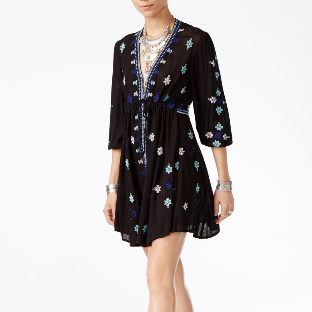 Free People Embroidered Tunic Dress Stargazer