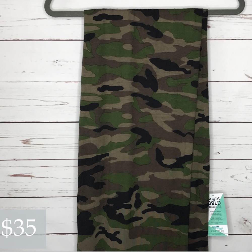 Large Camo Maxi Skirt