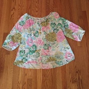 Plus size linen tunic