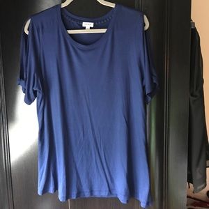Avenue cold shoulder T-shirt 14/16