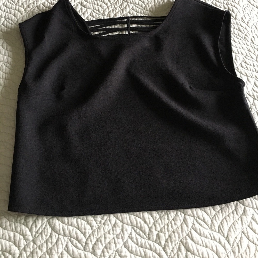 Cute black top!