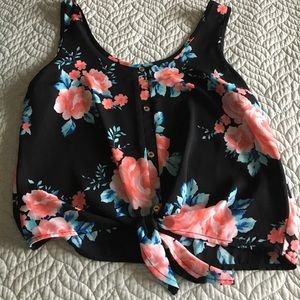 Floral crop top