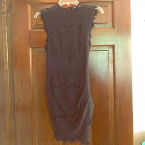 Navy blue lace dress