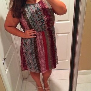 Fall color dress with tie in back