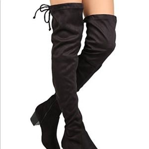 Brand New Black over-the-knee boots