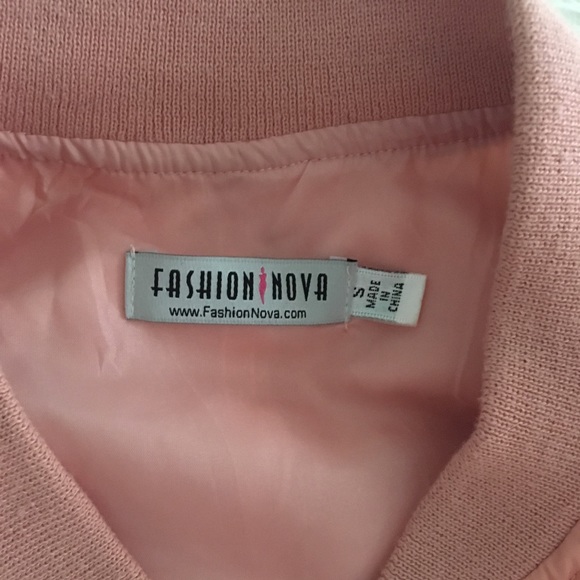💣 Fashion Nova Pink Bomber Jacket - Picture 2 of 8