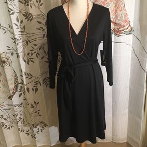 George Large Stretchy Black Dress, NWT