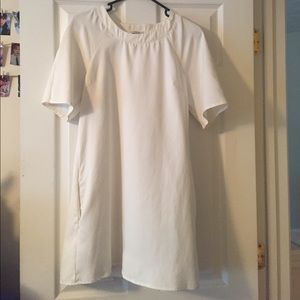 White T-shirt dress