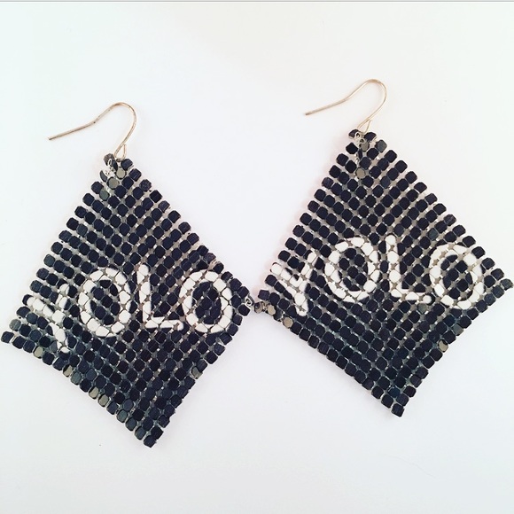 YOLO Waterfall Earrings - Picture 5 of 6