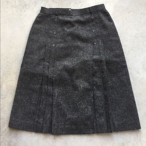Vintage Gray Midi Skirt