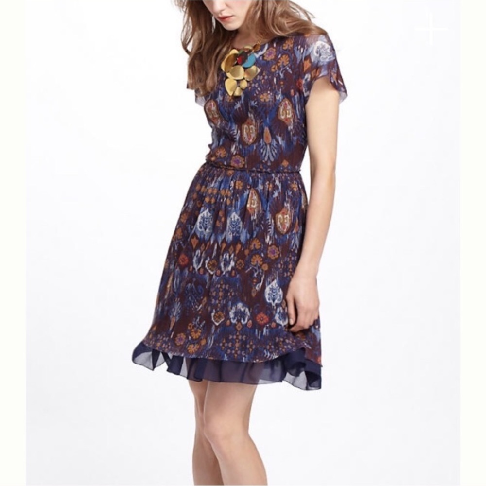 Anthropologie Flared Caraz Dress