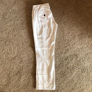 White Cotton Capris