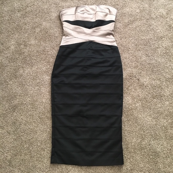bebe Dresses & Skirts - Bebe satin midi dress