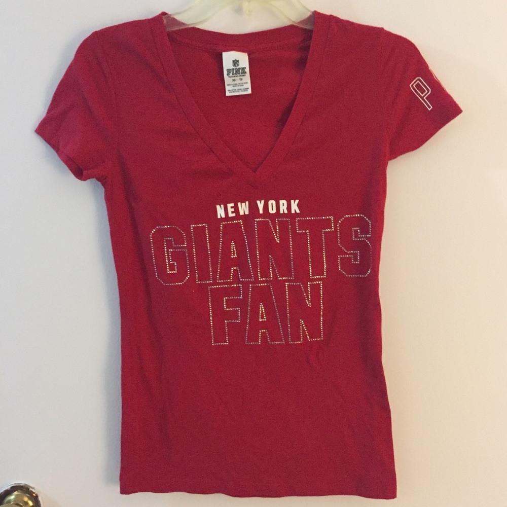Ny giants PINK Tee in red