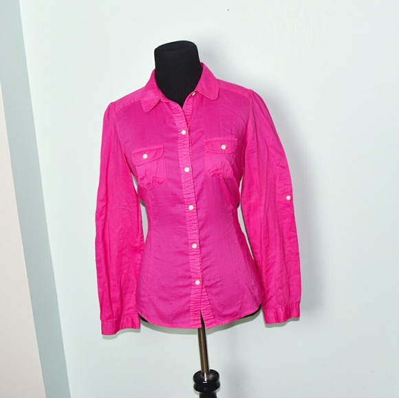 Tops - Super Cute Pink Button Down Shirt