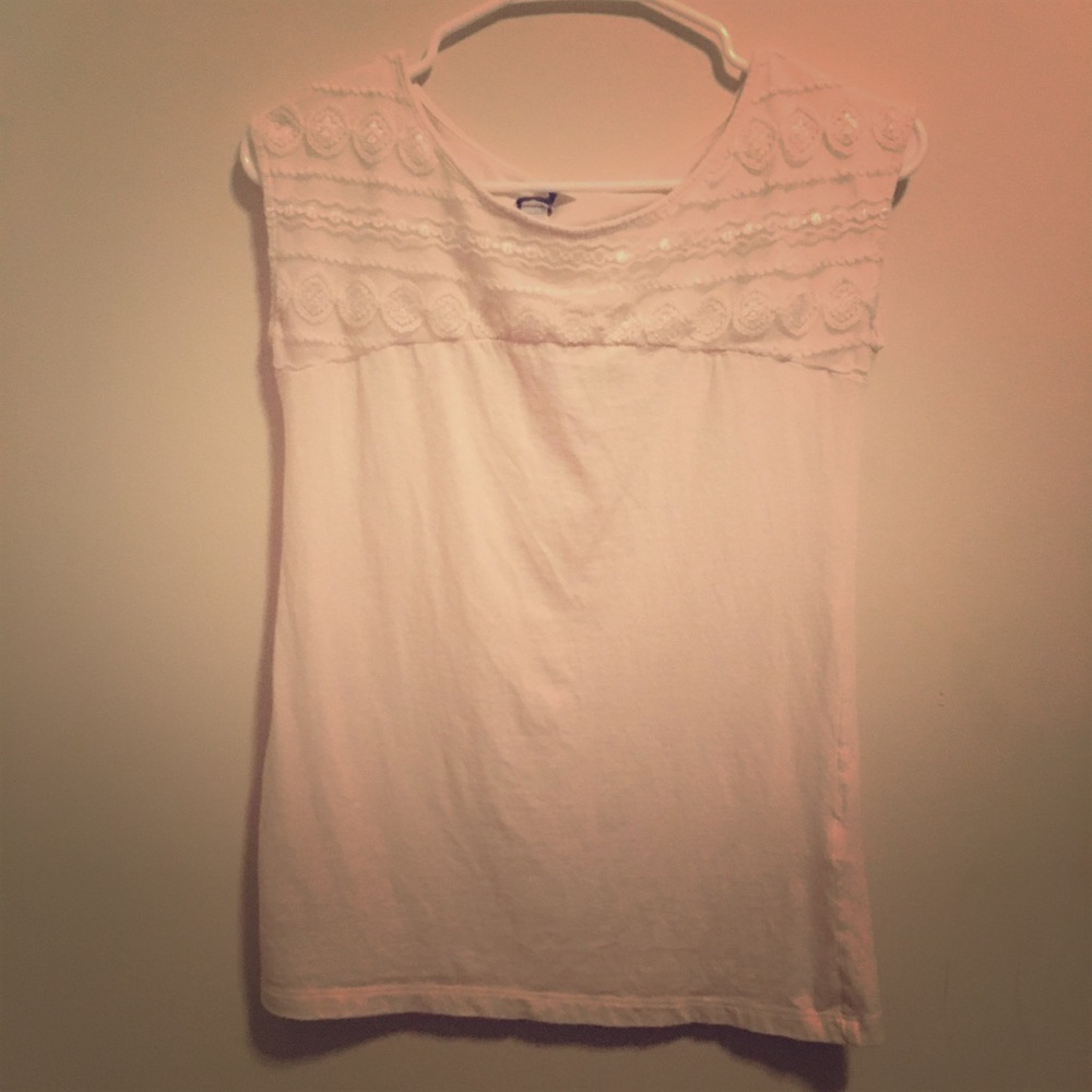 Cream Sleeveless Top