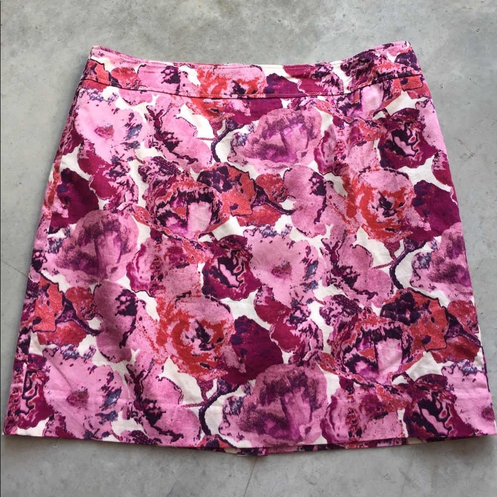Floral Ann Taylor Mini Skirt