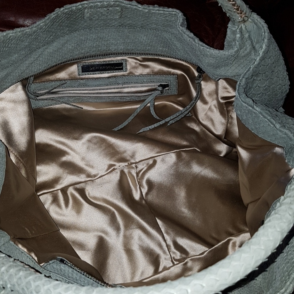 Devi Krodell Teal Python Leather Bag - image 2