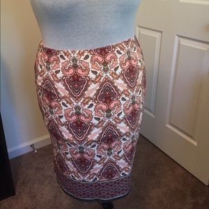 Sophie max lined knit skirt
