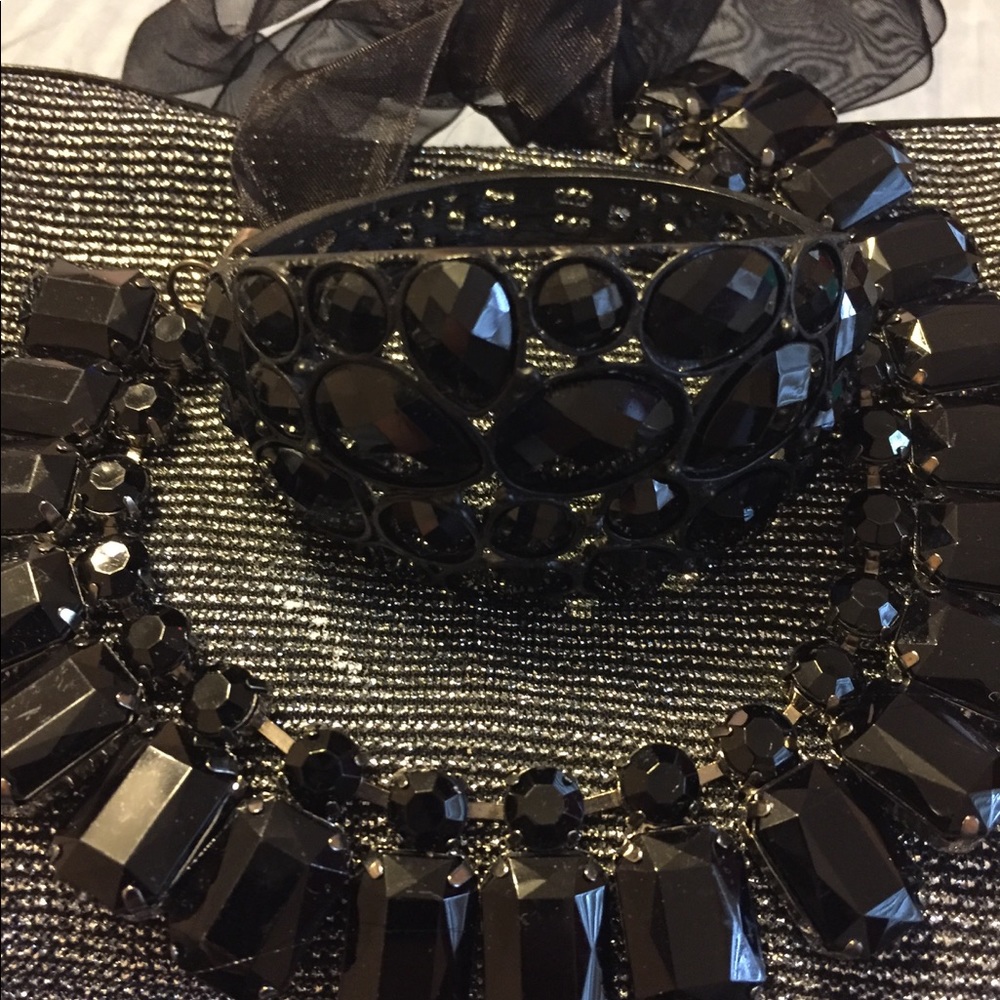 Never worn beautiful black necklace and bracelet