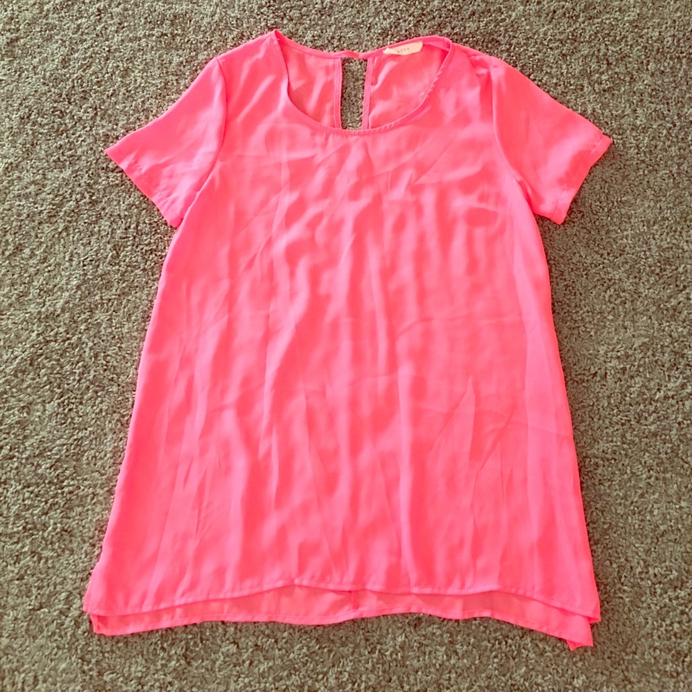 Lush XS Coral Pink Blouse