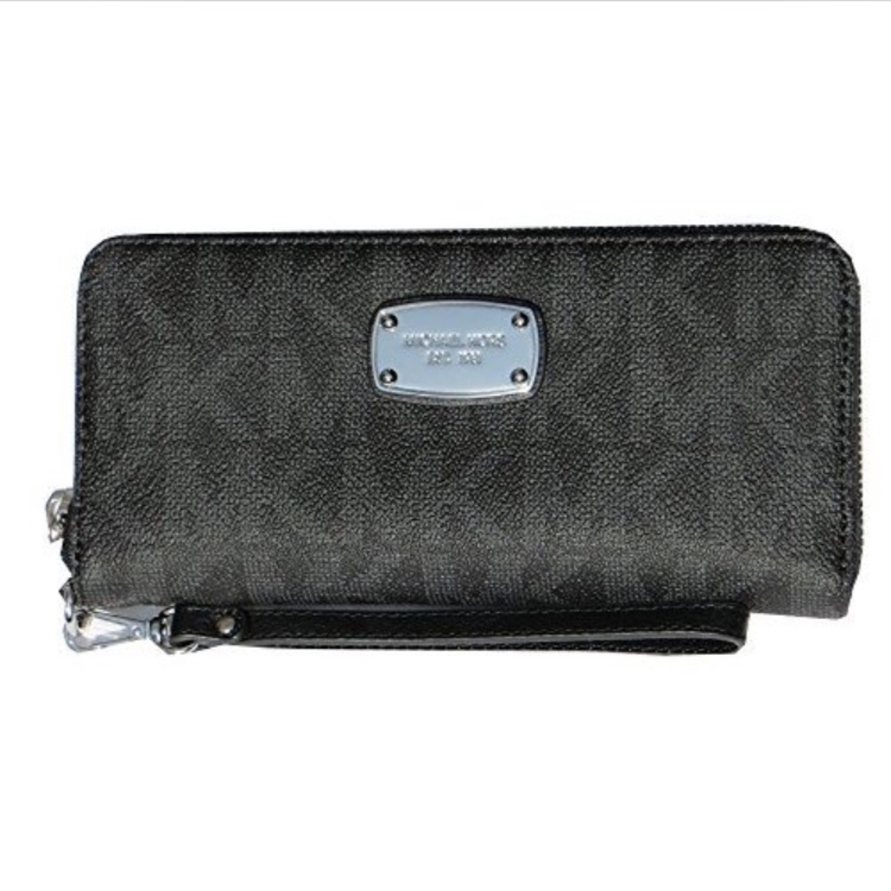 Michael Kors Jet Set Continental wristlet: black