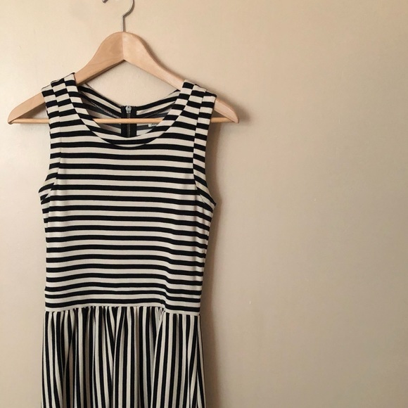 Ki-Line Black and White Striped Dress - Picture 1 of 2