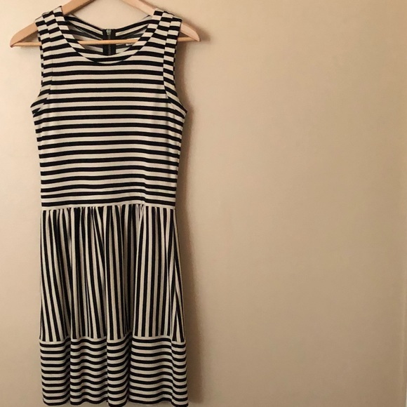 Ki-Line Black and White Striped Dress - Picture 2 of 2