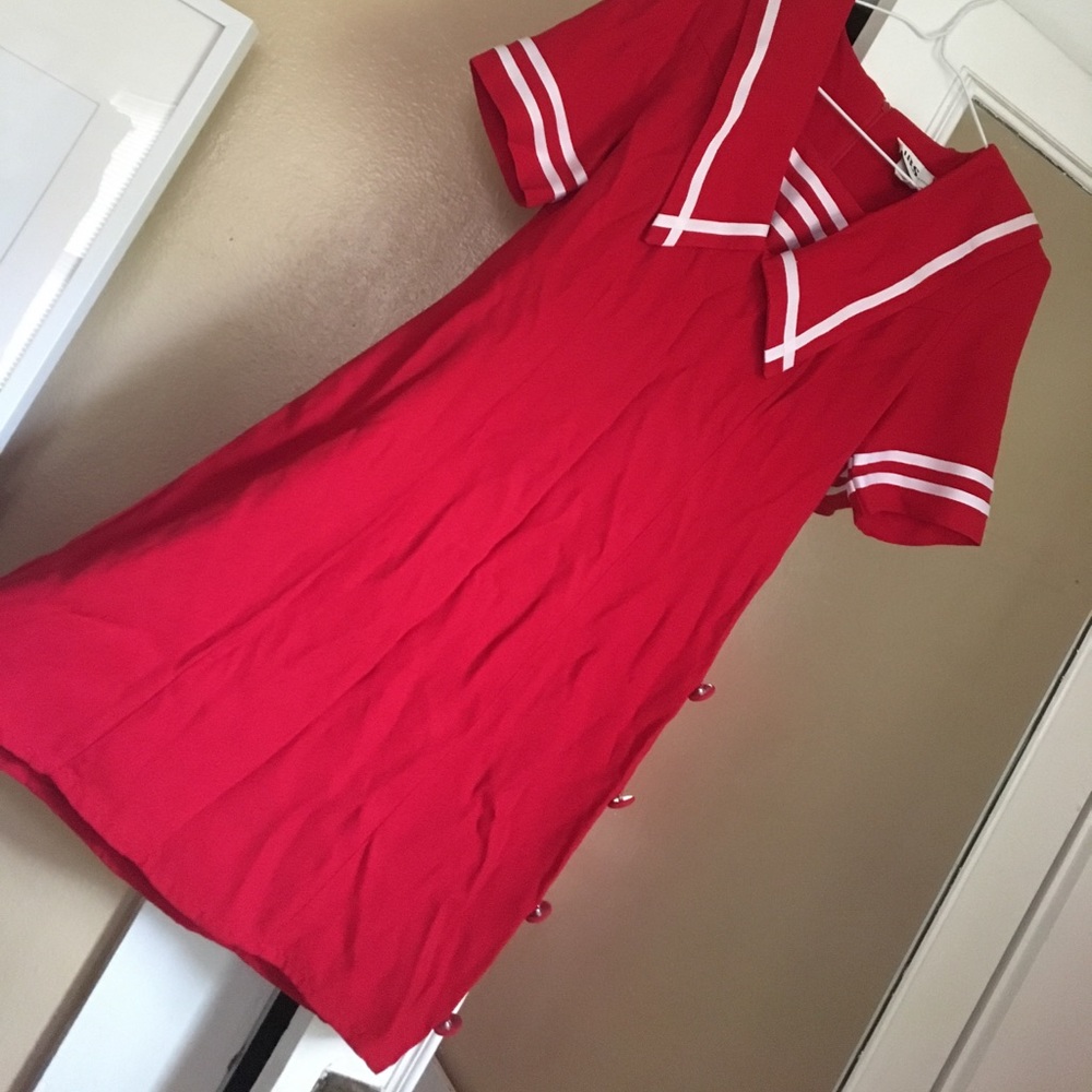 Vintage Red Sailor Dress