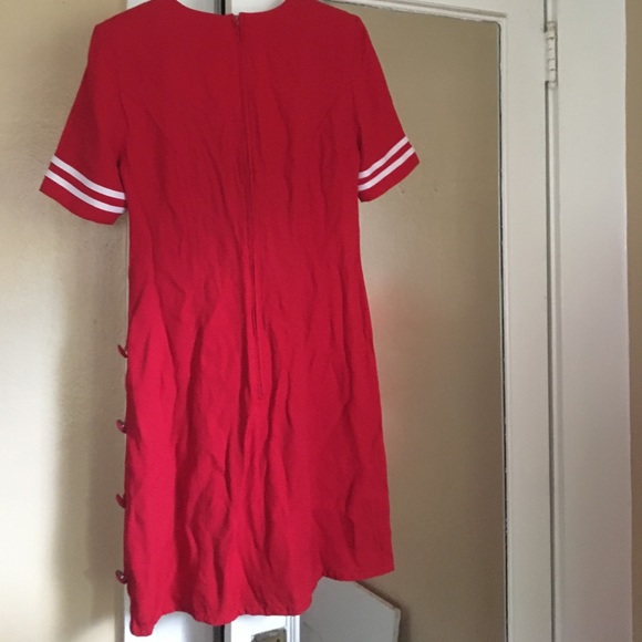 Vintage Red Sailor Dress - Picture 5 of 5