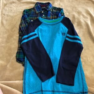 2 Chaps long sleeve shirts