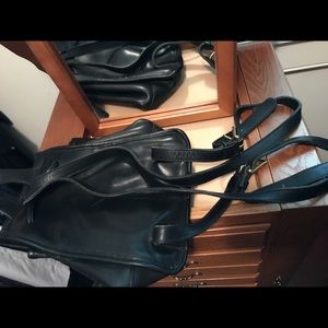 Vintage leather coach mini back pack