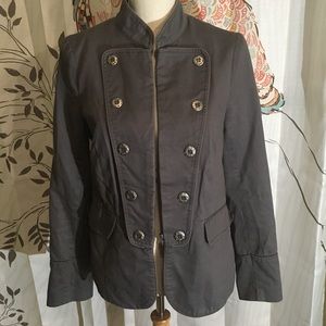 Grey Military Style Jacket by Ambition, Large