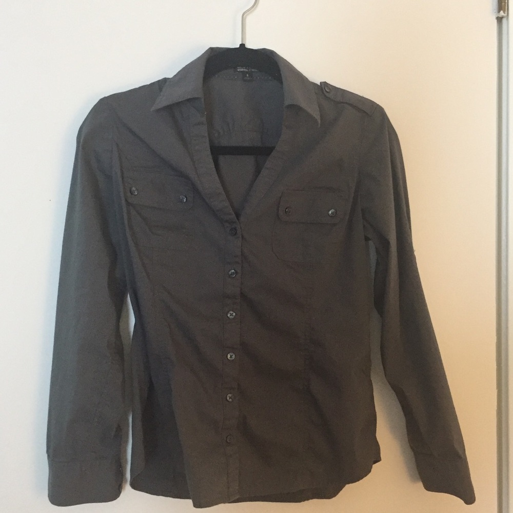 Grey express button down - Picture 3 of 3