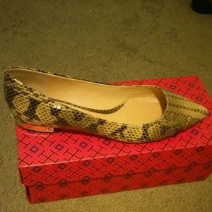 Tory Burch snakeskin flats