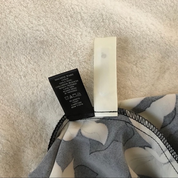 Ann Taylor Size 6 Black/White/Navy Dress - Picture 3 of 4