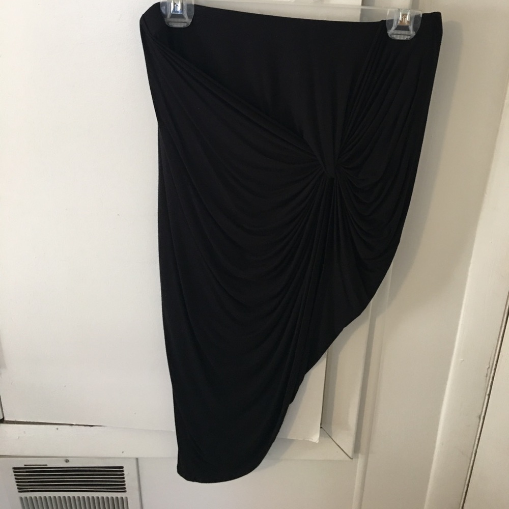 Black Asymmetrical Skirt