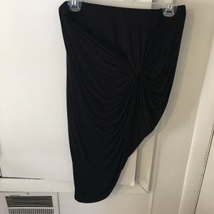 Black Asymmetrical Skirt