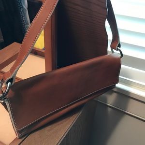 Banana republic leather clutch vintage