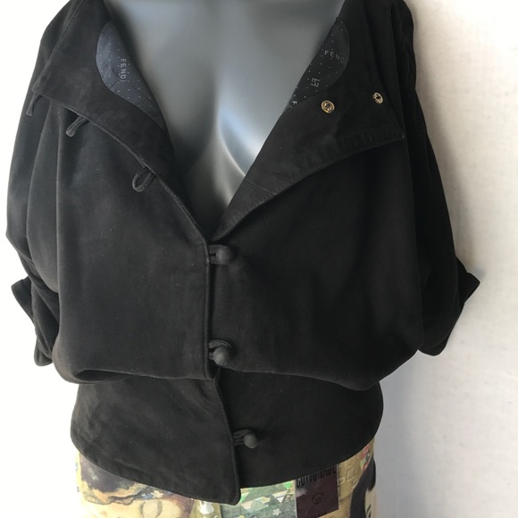 ⚡️SOLD⚡️Leather VTG FENDI jacket authentic - Picture 3 of 8