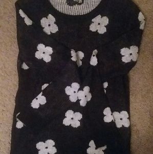 Flower Print Sweater
